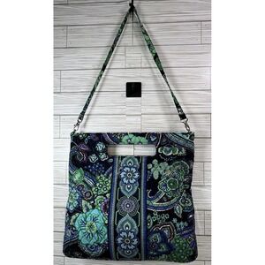 Vera Bradley Blue Rhapsody Floral Tote Bag Handbag‎ Purse Retired Pattern